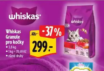 Albert Whiskas granule pro kočky nabídka