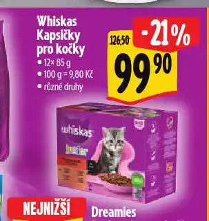 Albert Whiskas kapsičky pro kočky nabídka