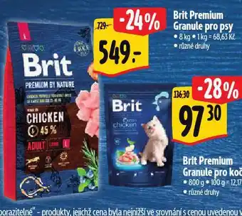 Albert Brit granule pro psy nabídka