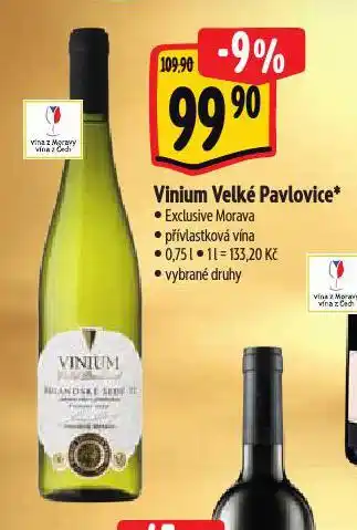 Albert Vinium velké pavlovice nabídka