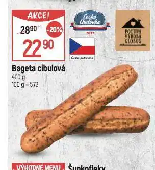 Globus Bageta cibulová nabídka