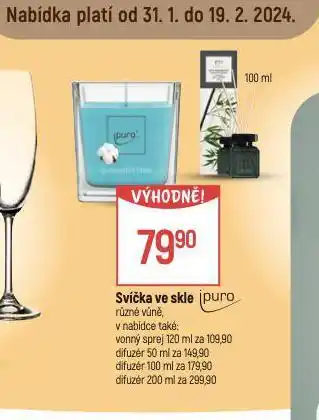 Globus Svíčka ve skle nabídka
