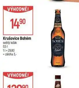 Globus Pivo krušovice bohém nabídka