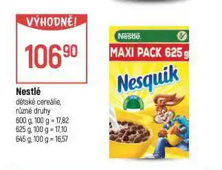 Globus Nestlé dětské cereálie nabídka
