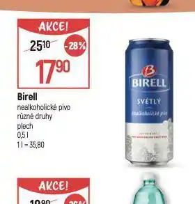 Globus Birell nealkoholické pivo nabídka