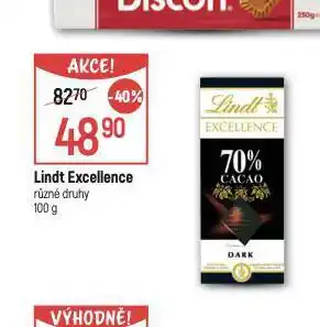 Globus Lindt excellence čokoláda nabídka