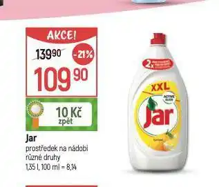 Globus Jar prostředek na nádobí nabídka