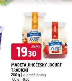 Terno Madeta jihočeský jogurt tradiční nabídka