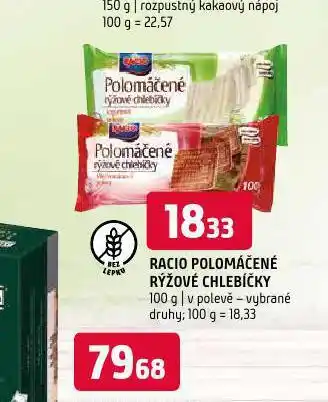 Terno Racio polomáčené rýžové chlebíčky nabídka