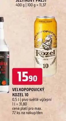 Terno Pivo velkopopovický kozel 10 nabídka