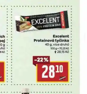 Billa Excelent proteinová tyčinka nabídka