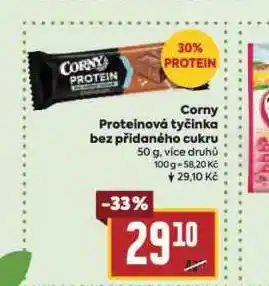 Billa Corny proteinová tyčinka bez přidaného cukru nabídka