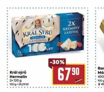 Billa Král sýrů hermelín nabídka