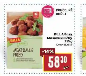 Billa Billa easy masové kuličky nabídka