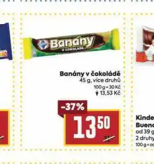 Billa Banány v čokoládě nabídka