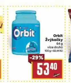 Billa Orbit žvýkačky nabídka