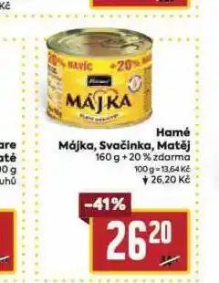 Billa Hamé májka, matěj, svačinka nabídka