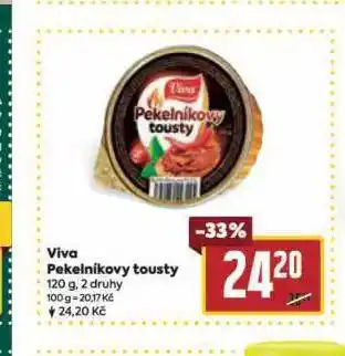 Billa Viva pekelníkovy tousty nabídka