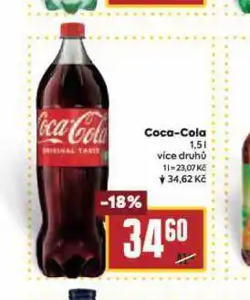 Billa Coca cola 1,5l nabídka