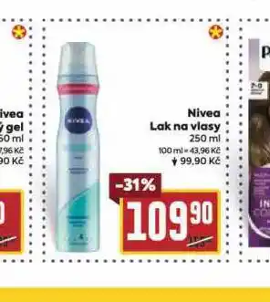 Billa Nivea lak na vlasy nabídka