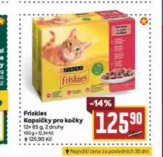 Billa Friskies kapsičky pro kočky nabídka