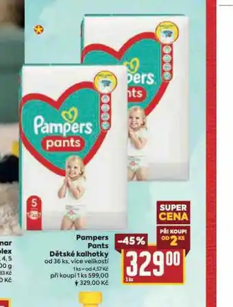 Billa Pampers dětské plenky nabídka