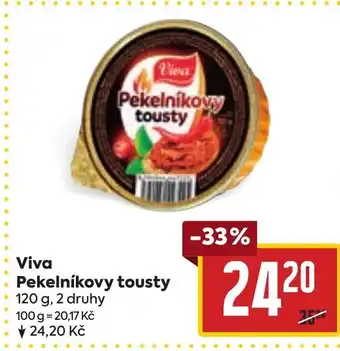 Billa Viva Pekelníkovy tousty nabídka