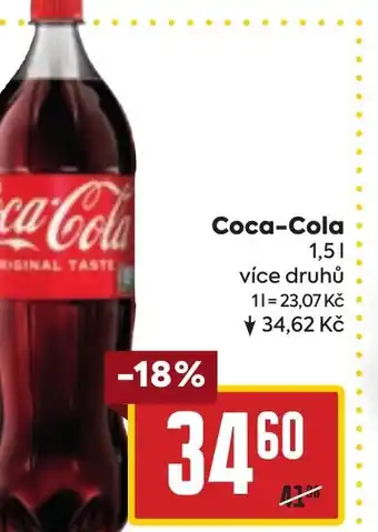 Billa Coca-Cola 1.5L nabídka