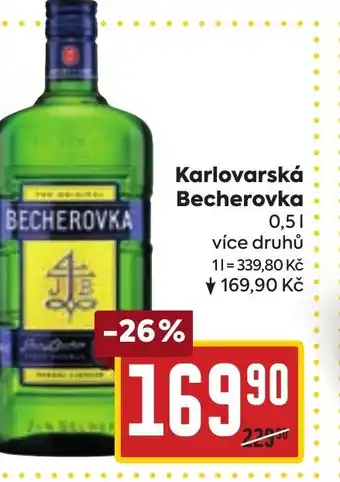 Billa Karlovarská Becherovka 0.5L nabídka