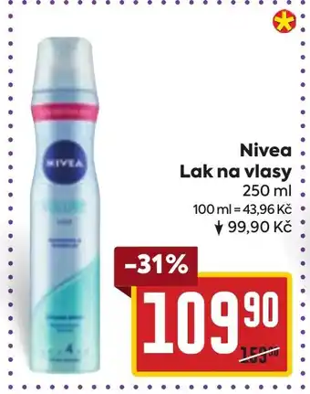 Billa Nivea Lak na vlasy nabídka