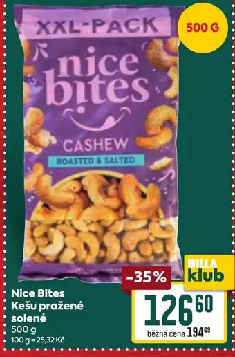 Billa Nice Bites Kešu pražené solené nabídka