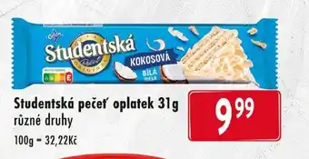 Studentská pečet oplatek 31g