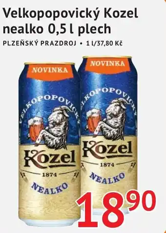 Coop hb Velkopopovický Kozel nealko 0,5 l plech nabídka
