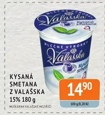 Coop hb KYSANÁ SMETANA Z VALAŠSKA 15% 180 g nabídka