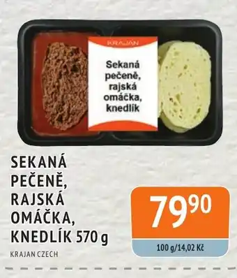 Coop hb SEKANÁ PEČENĚ, RAJSKÁ OMÁČKA, KNEDLÍK 570 g nabídka