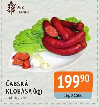 Coop hb ČABSKÁ KLOBÁSA (kg) nabídka