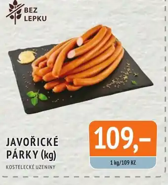 Coop hb JAVOŘICKÉ PÁRKY (kg) nabídka