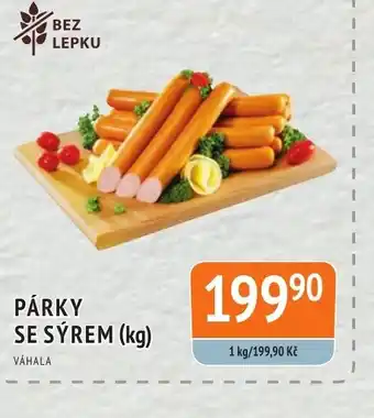 Coop hb PÁRKY SE SÝREM (kg) nabídka