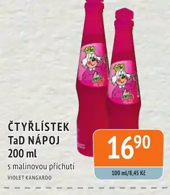 Coop hb ČTYŘLÍSTEK TaD NÁPOJ 200 ml nabídka