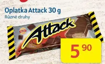 Kubík potraviny Oplatka Attack 30 g nabídka