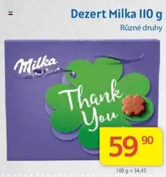 Kubík potraviny Dezert Milka 110 g nabídka