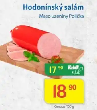 Kubík potraviny Hodonínský salám nabídka