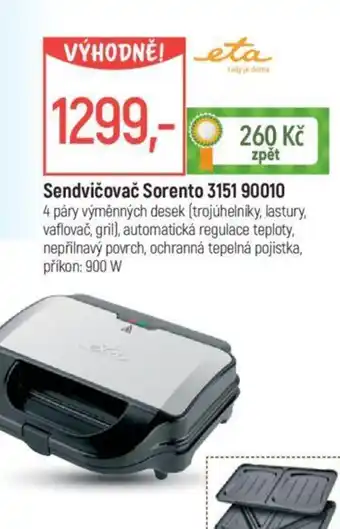 Globus Sendvičovač Sorento 3151 90010 nabídka