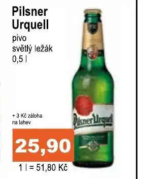 COOP DISKONT Pilsner Urquell nabídka