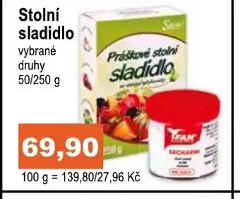 COOP DISKONT Stolní sladidlo nabídka