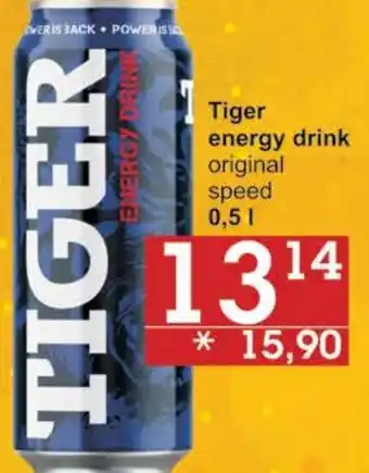 Jip Tiger energy drink nabídka