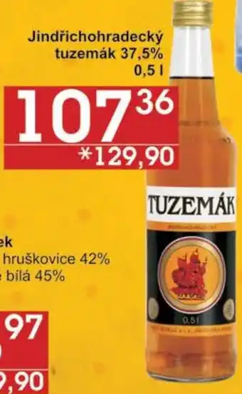 Jip Jindřichohradecký tuzemák 37,5% 0.5 l. nabídka