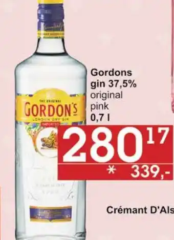 Jip Gordons gin 37,5% nabídka