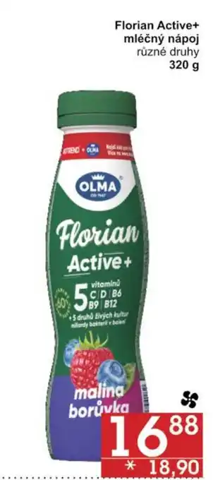 Jip Florian Active+ mléčný nápoj různé druhy 320 g nabídka
