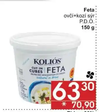 Feta ovčí+kozí sýr P.D.O. 150 g